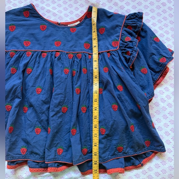 Farm Rio Strawberry Ruffle Blouse - Picture 9 of 11